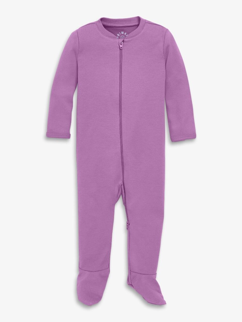 Primary Baby organic zip footie Size 6-9lavender / 6-9 / In stock